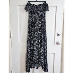 Auguste The Label smocked floral print off shoulder dress Size 4